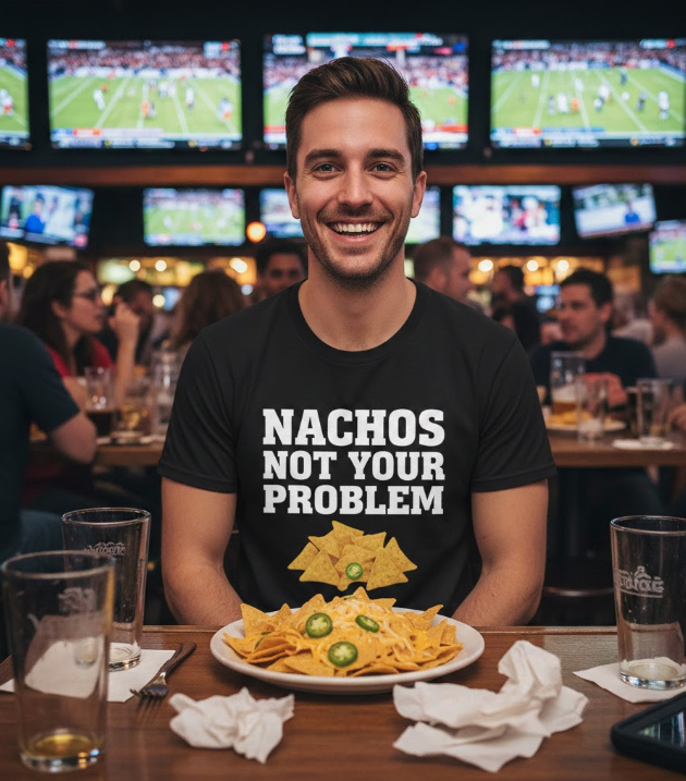 Gift idea for nachos lovers - Nachos Not Your Problem t shirt