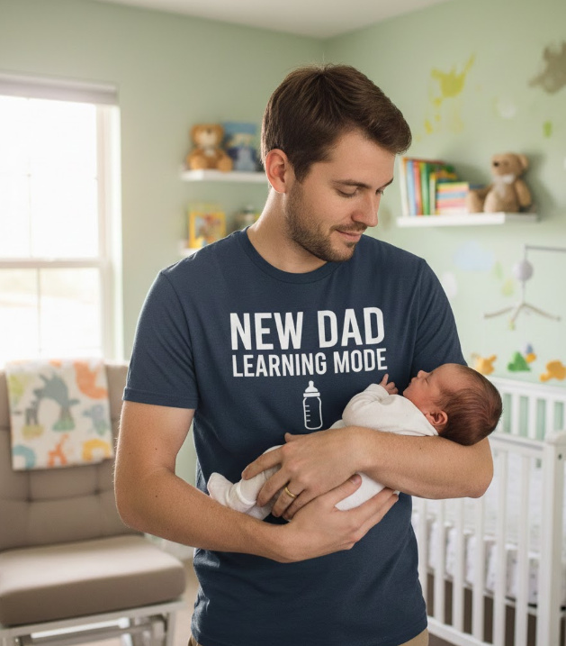 Gift idea for new dad - New Dad Learning Mode t shirt