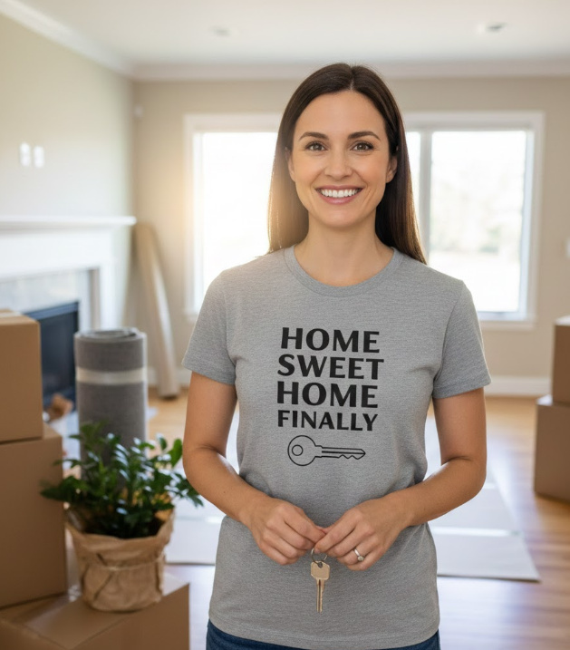 Gift idea for new home owner - Home Sweet Home Finally t shirt