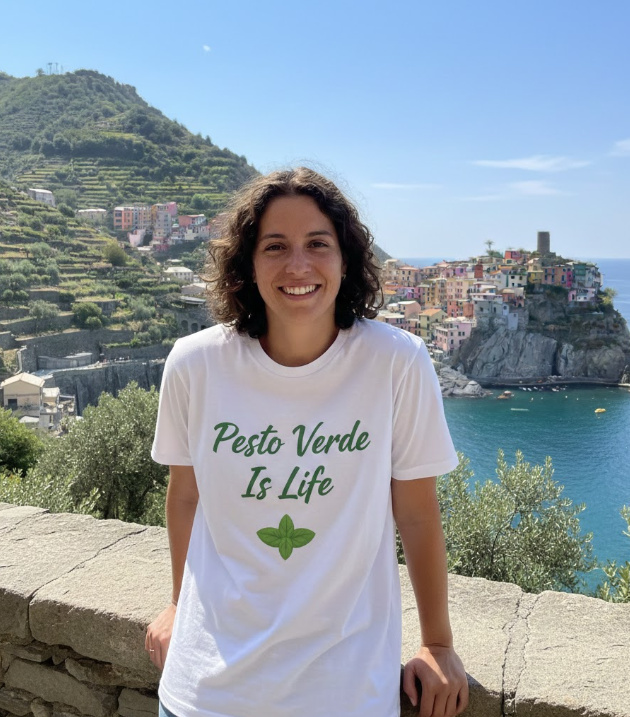 Gift idea for pesto pasta enthusiasts - Pesto Verde Is Life t shirt