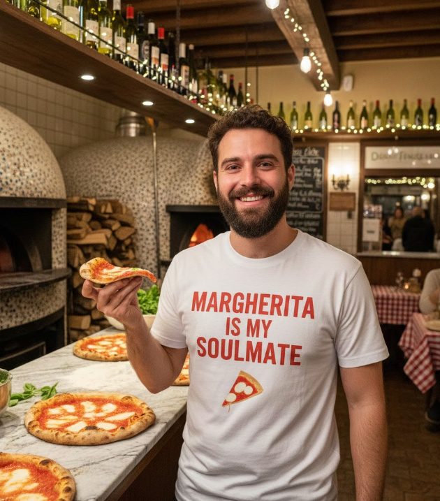 Gift idea for pizza margherita lovers - Margherita Is My Soulmate t shirt