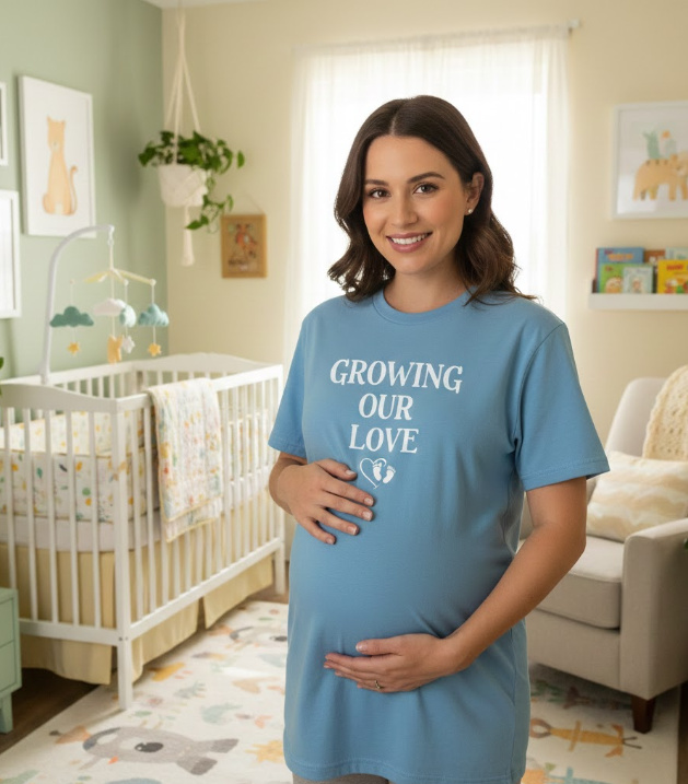 Gift idea for pregnant wife - Growing Our Love t shirt