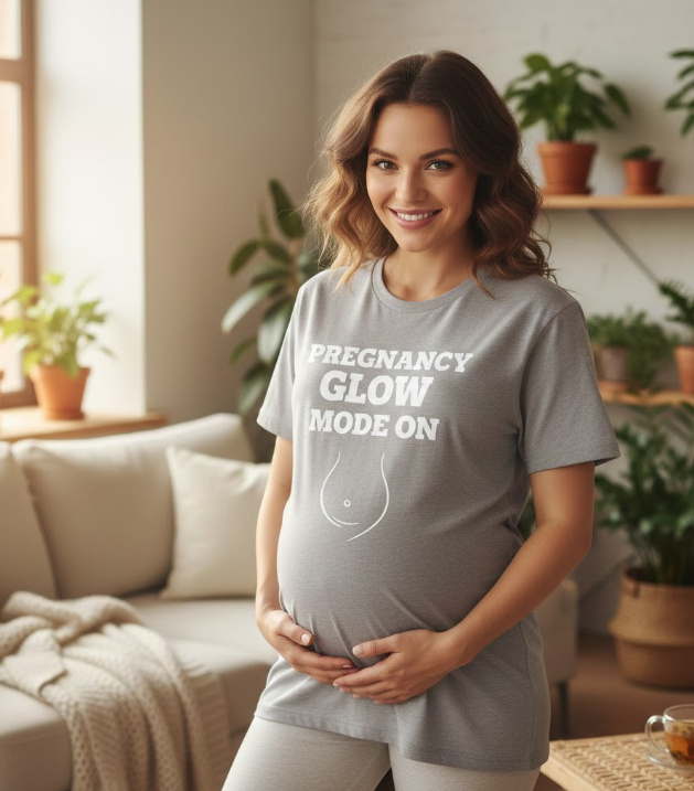 Gift idea for pregnant women - Pregnancy Glow Mode On t shirt