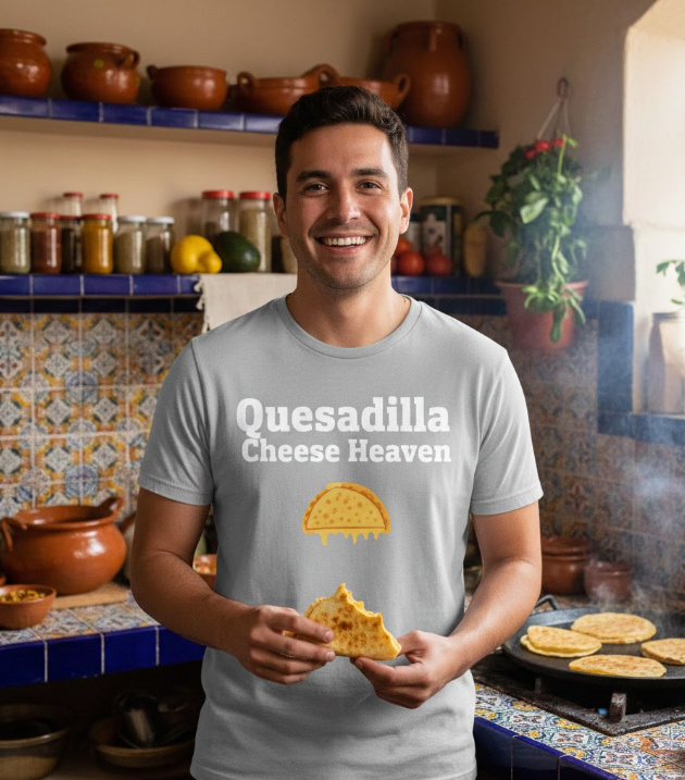 Gift idea for quesadilla fans - Quesadilla Cheese Heaven t shirt