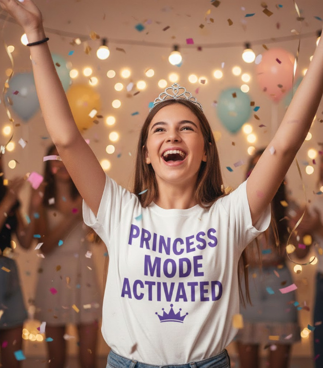 Gift idea for quinceanera - Princess Mode Activated t shirt