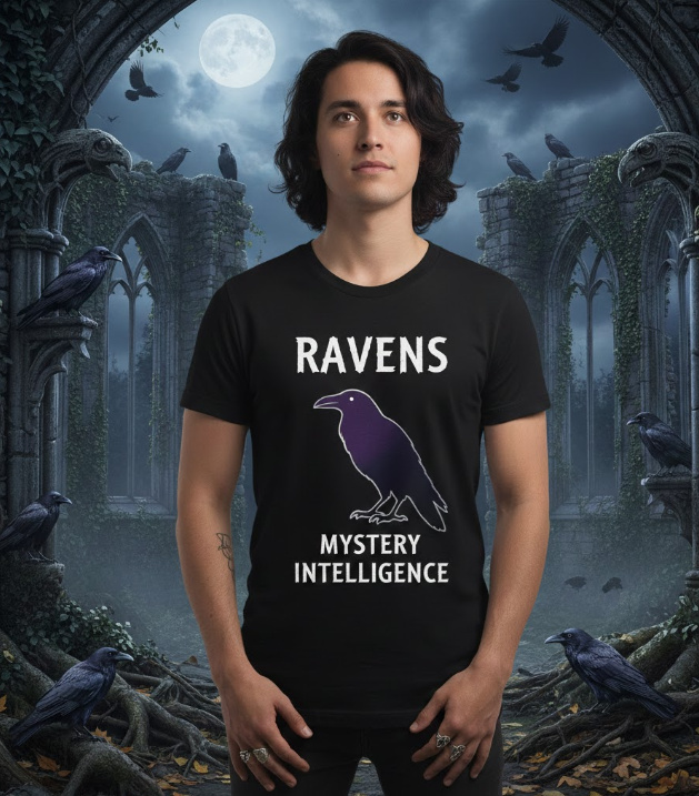 Gift idea for raven fans - Ravens Mystery Intelligence t shirt