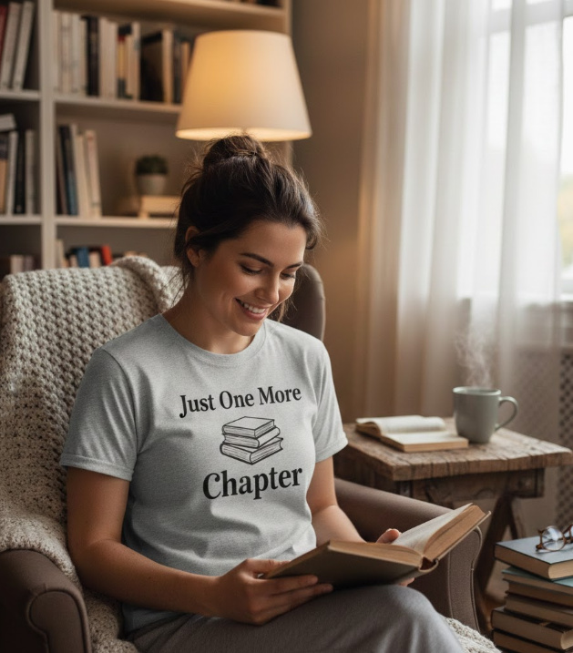 Gift idea for readers - Just One More Chapter t shirt