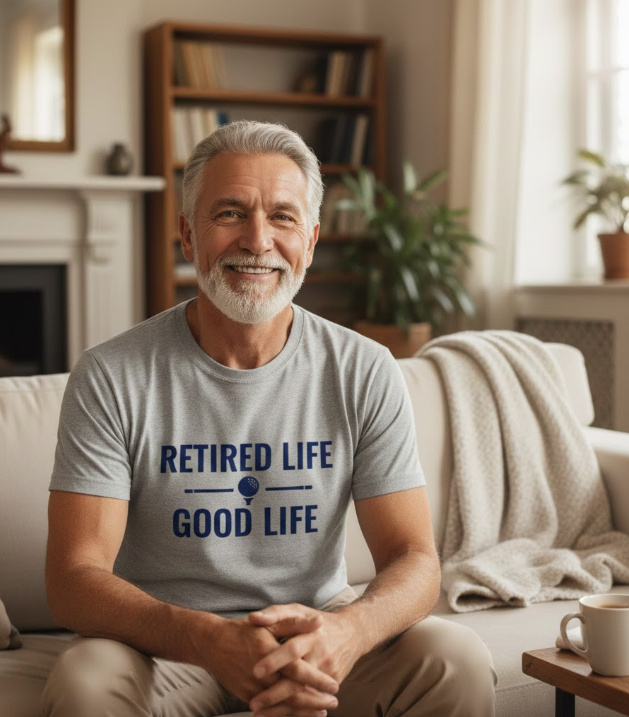 Gift idea for retired man - Retired Life Good Life t shirt