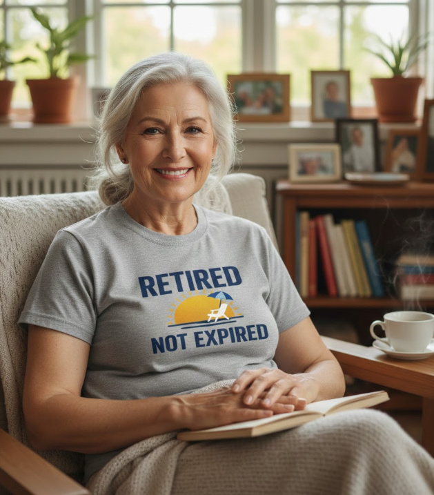 Gift idea for retired women - Retired Not Expired t shirt