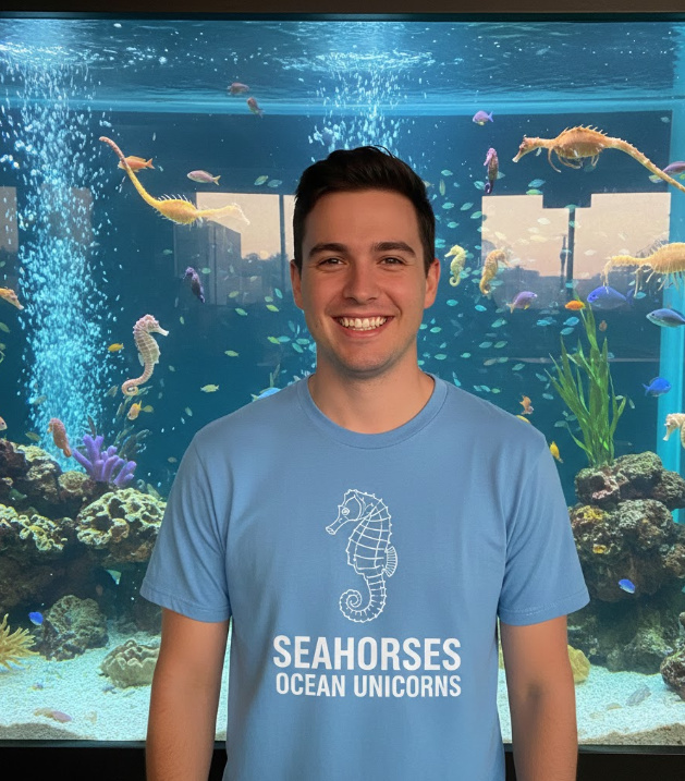 Gift idea for seahorse fans - Seahorses Ocean Unicorns t shirt