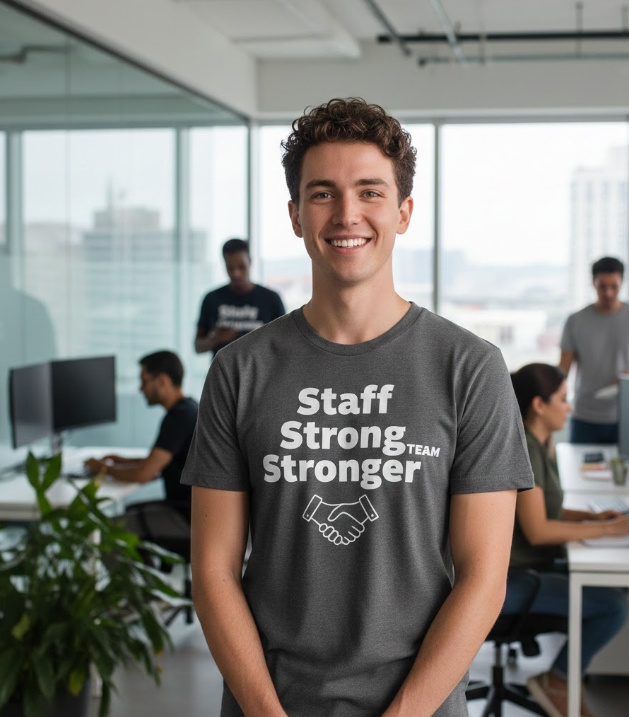 Gift idea for staff - Staff Strong Team Stronger t shirt
