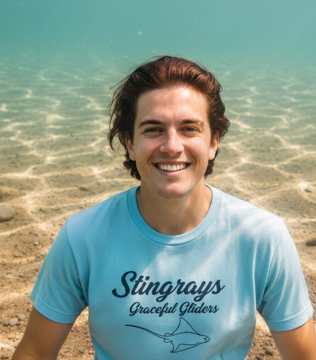 Gift idea for stingray fans - Stingrays Graceful Gliders t shirt