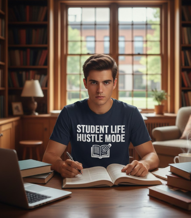 Gift idea for students - Student Life Hustle Mode t shirt