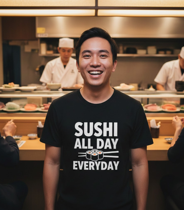 Gift idea for sushi fans - Sushi All Day Everyday t shirt