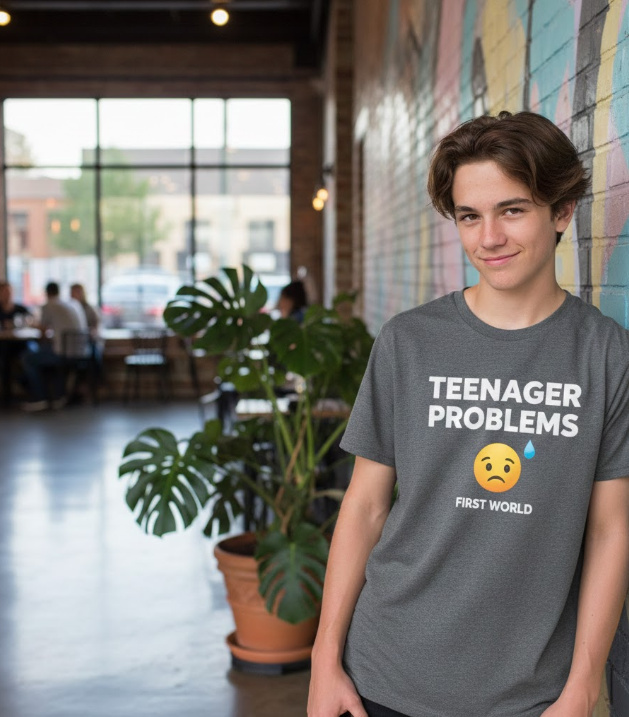 Gift idea for teens - Teenager Problems First World t shirt