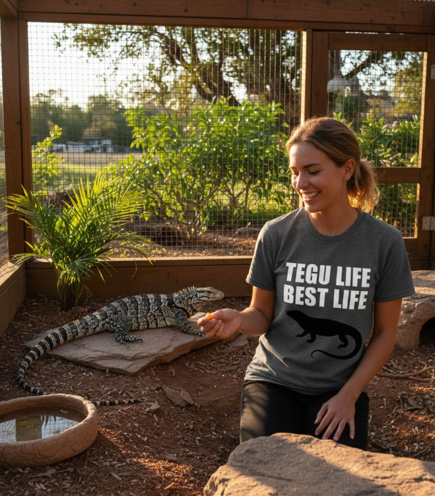 Gift idea for tegu enthusiasts - Tegu Life Best Life t shirt
