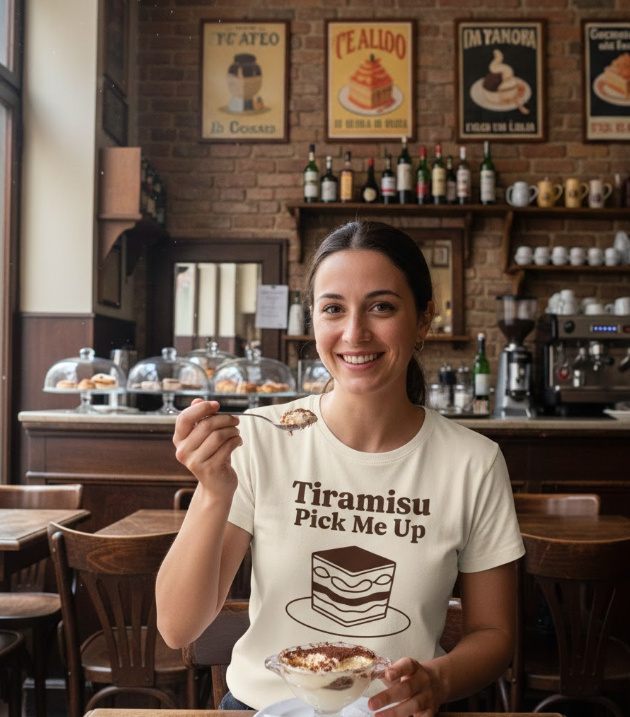Gift idea for tiramisu fans - Tiramisu Pick Me Up t shirt