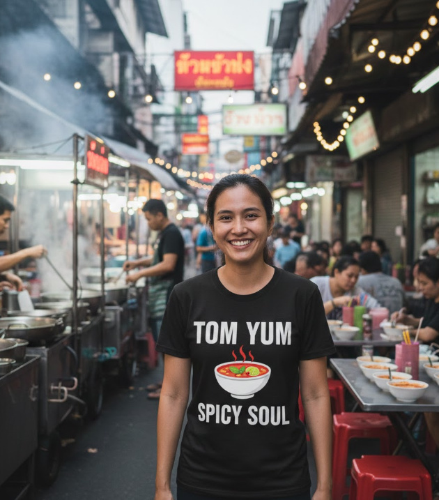 Gift idea for tom yum fans - Tom Yum Spicy Soul t shirt