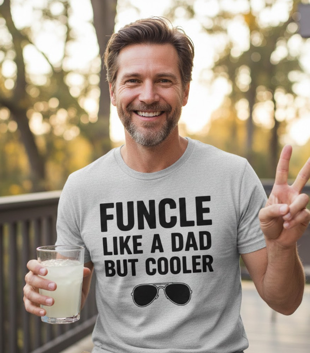 Gift idea for uncle - Funcle Like A Dad But Cooler t shirt