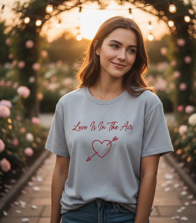 Gift idea for valentine's day - Love Is In The Air t shirt
