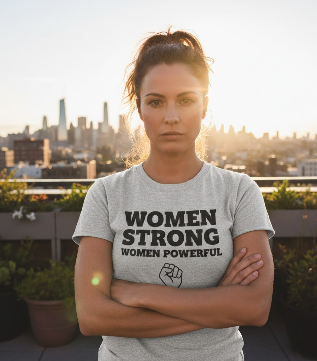 Gift idea for women - Women Strong Women Powerful t shirt