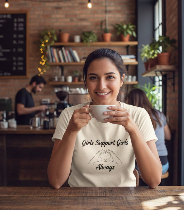 Gift idea for women friend - Girls Support Girls Always t shirt