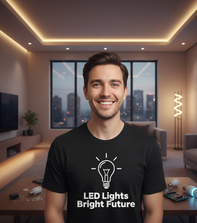 Gift idea for LED bulb users - LED Lights Bright Future t shirt