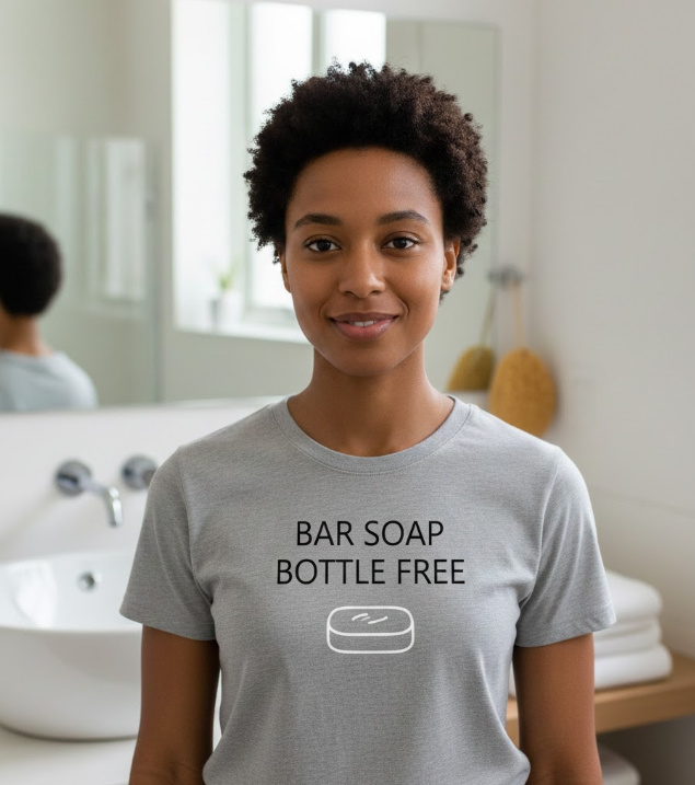 Gift idea for bar soap advocates - Bar Soap Bottle Free t shirt
