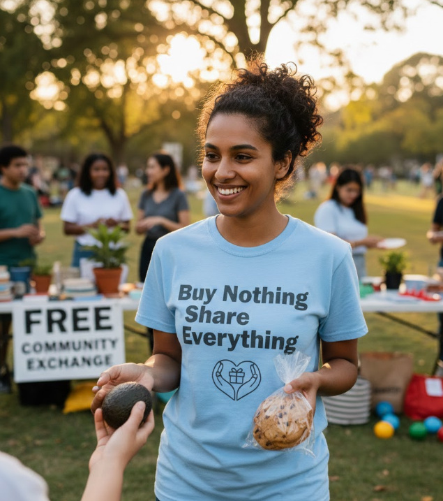 Gift idea for buy nothing group members - Buy Nothing Share Everything t shirt