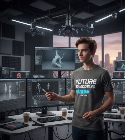 Gift idea for future 3D modeler - Future 3D Modeler Loading t shirt