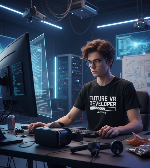 Gift idea for future VR developer - Future VR Developer Loading t shirt