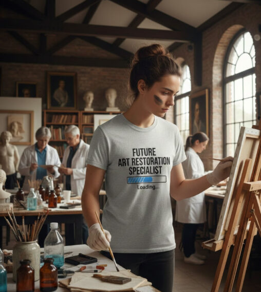 Gift idea for future art restoration specialist - Future Art Restoration Specialist Loading t shirt