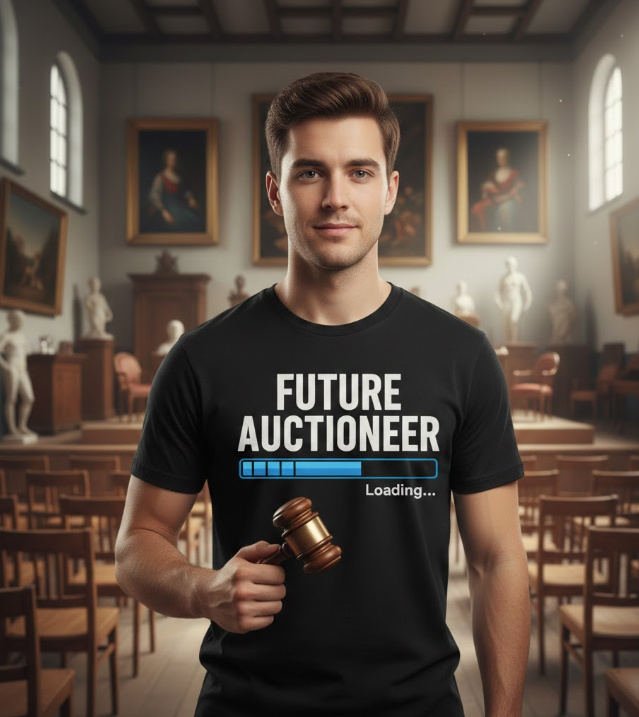 Gift idea for future auctioneer - Future Auctioneer Loading t shirt