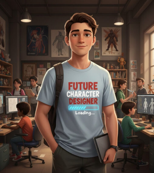 Gift idea for future character designer - Future Character Designer Loading t shirt