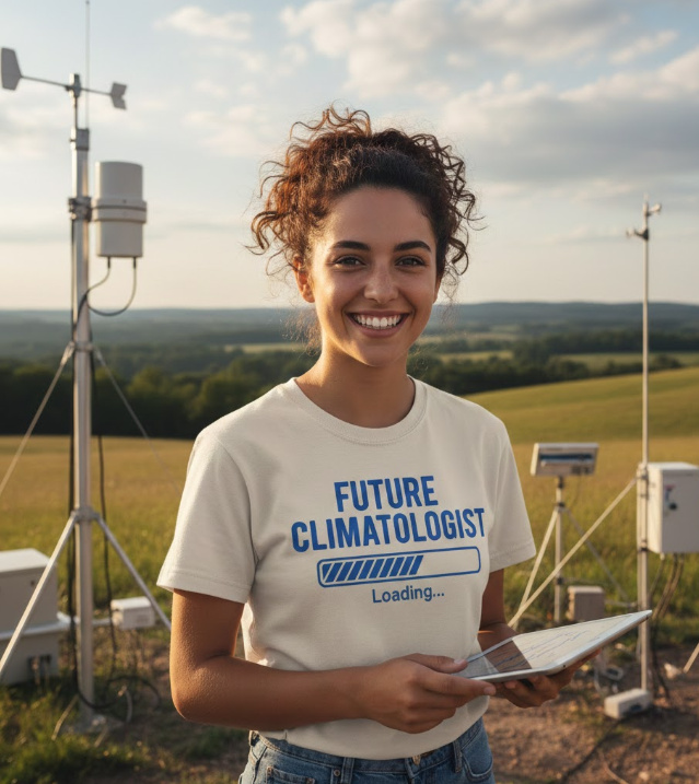 Gift idea for future climatologist - Future Climatologist Loading t shirt
