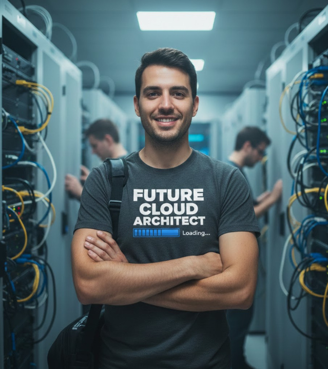 Gift idea for future cloud architect - Future Cloud Architect Loading t shirt