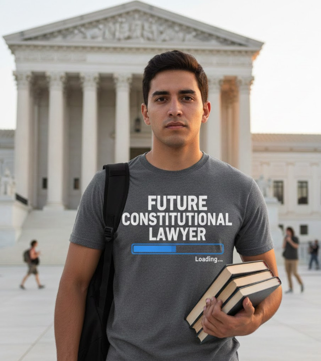 Gift idea for future constitutional lawyer - Future Constitutional Lawyer Loading t shirt