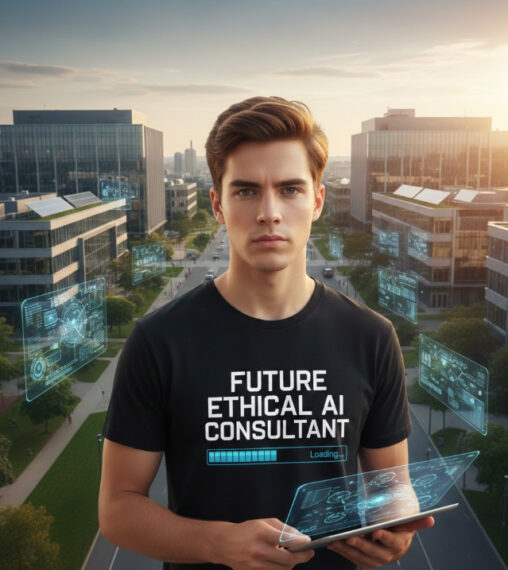 Gift idea for future ethical AI consultant - Future Ethical AI Consultant Loading t shirt