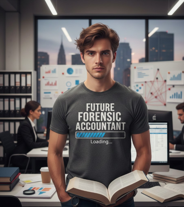 Gift idea for future forensic accountant - Future Forensic Accountant Loading t shirt