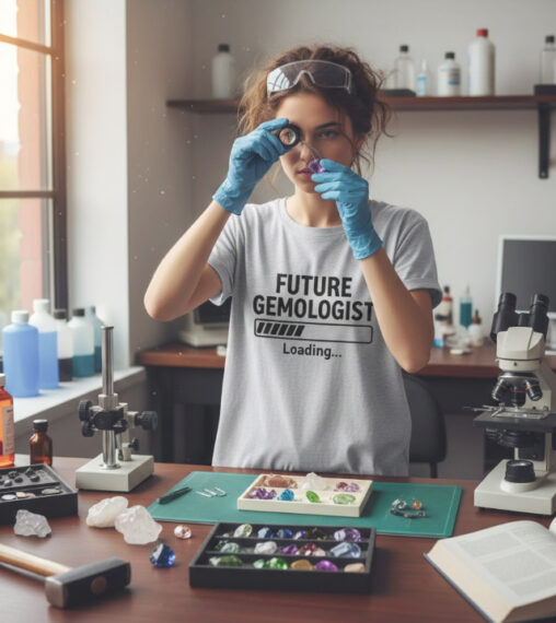 Gift idea for future gemologist - Future Gemologist Loading t shirt