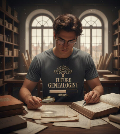 Gift idea for future genealogist - Future Genealogist Loading t shirt