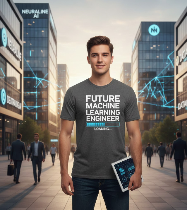 Gift idea for future machine learning engineer - Future Machine Learning Engineer Loading t shirt