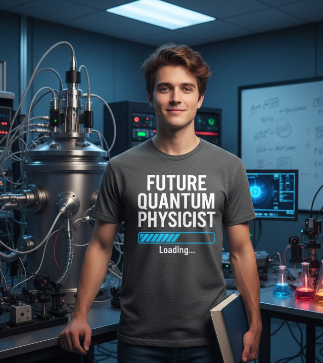 Gift idea for future quantum physicist - Future Quantum Physicist Loading t shirt