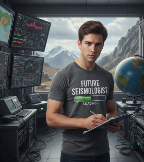 Gift idea for future seismologist - Future Seismologist Loading t shirt