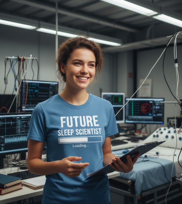 Gift idea for future sleep scientist - Future Sleep Scientist Loading t shirt