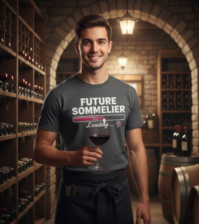Gift idea for future sommelier - Future Sommelier Loading t shirt