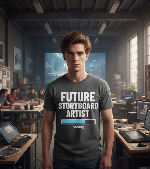 Gift idea for future storyboard artist - Future Storyboard Artist Loading t shirt