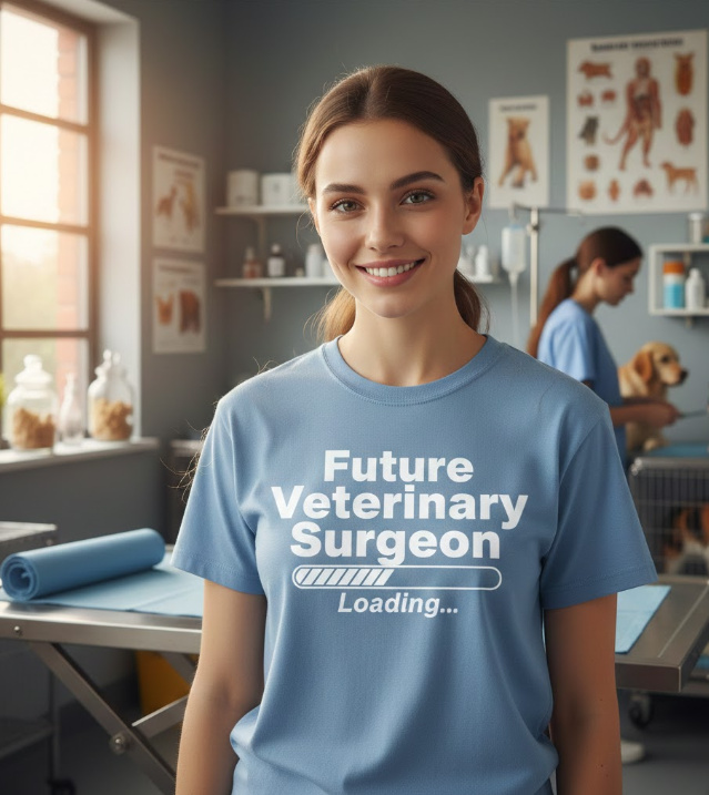 Gift idea for future veterinary surgeon - Future Veterinary Surgeon Loading t shirt