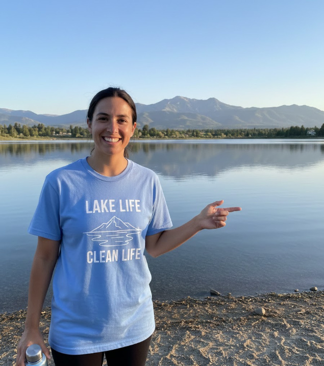 Gift idea for lake conservation fans - Lake Life Clean Life t shirt