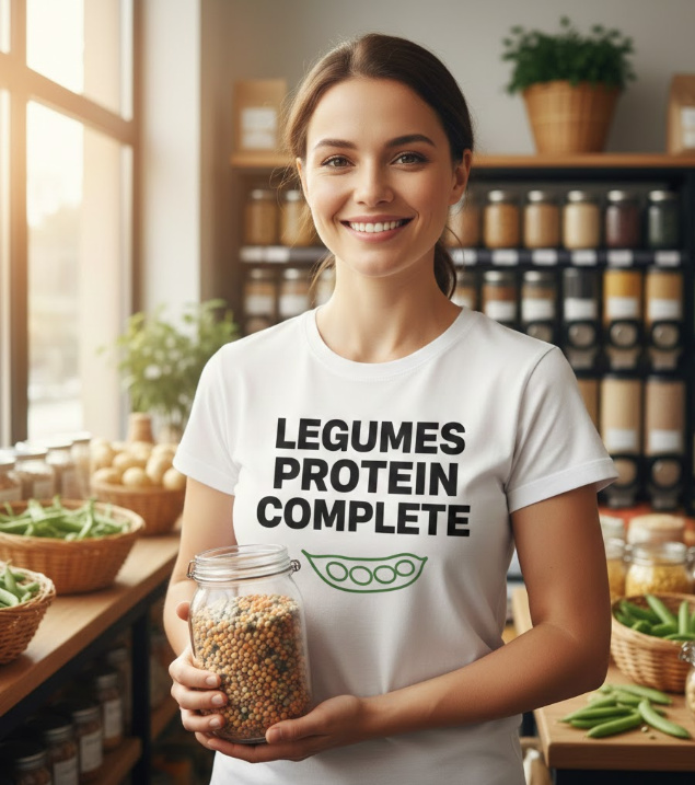 Gift idea for legume lovers - Legumes Protein Complete t shirt